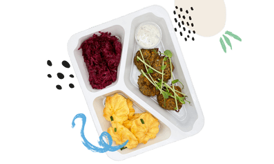 pulpeciki z zielonej soczewicy dietetyczny posiłek z cateringu dietetycznego