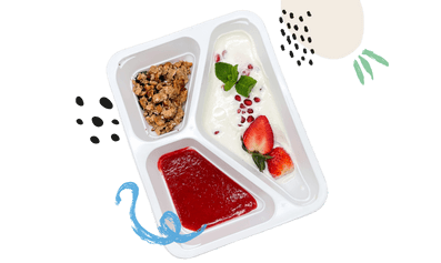 proteinowy posiłek na słodko dietetyczny posiłek z cateringu dietetycznego