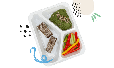 wegetariańska pasta kanapkowa wege dietetyczny posiłek z cateringu dietetycznego