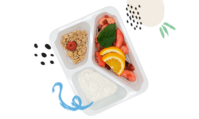 fit deser zdrowy deser z jabłkami i żurawiną dietetyczny posiłek z cateringu dietetycznego